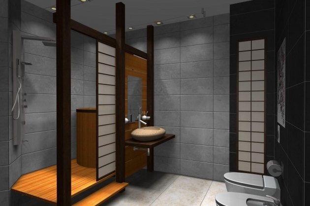 Splendid Japanese Style Bathroom Ideas Image