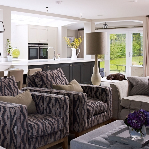 Splendid Open Plan Living Room Sofa Photo