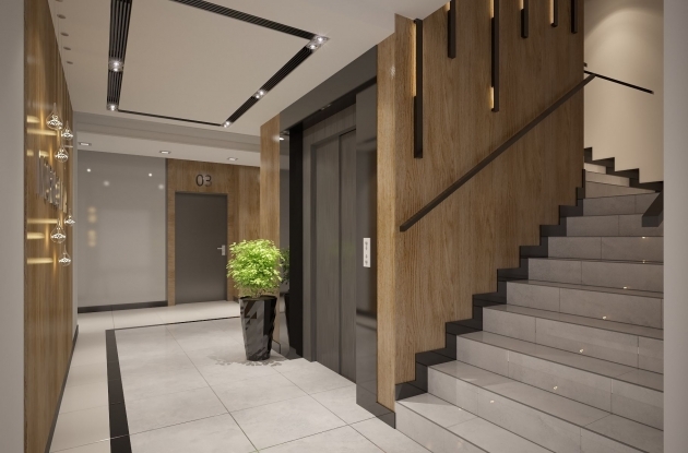 Splendid Stairs Lobby Design Photo