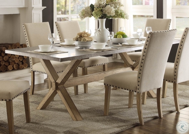 Splendid Zinc Topped Kitchen Table Picture