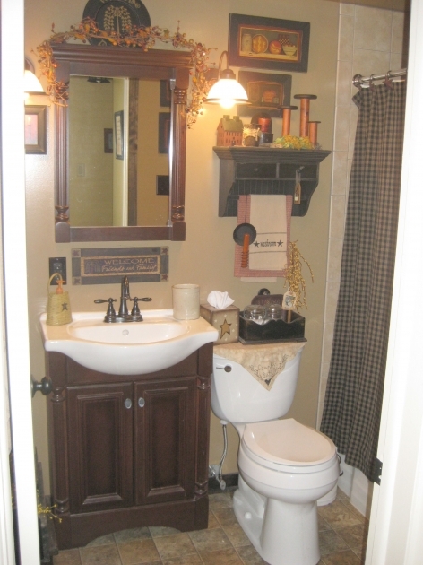 Stunning Bathroom Primitive Decor Image