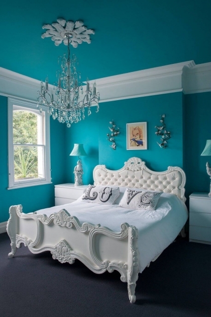 Stunning Modern Turquoise Bedroom Ideas Image