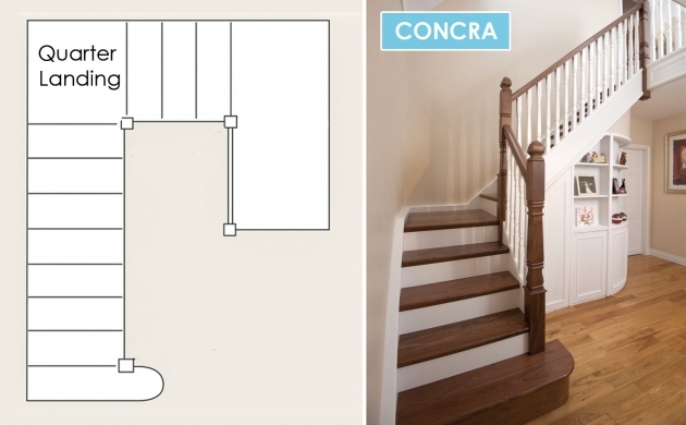 Stunning Staircase Design Half Landing Pic