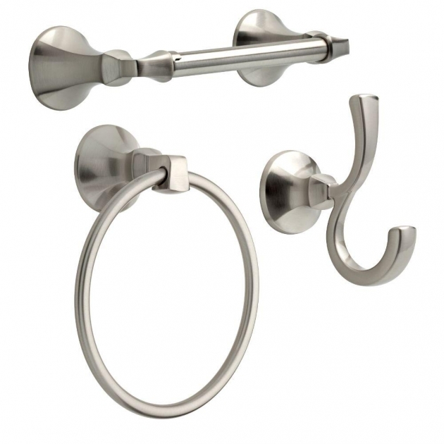 Stylish Bathroom Hardware Sets Satin Nickel Photo