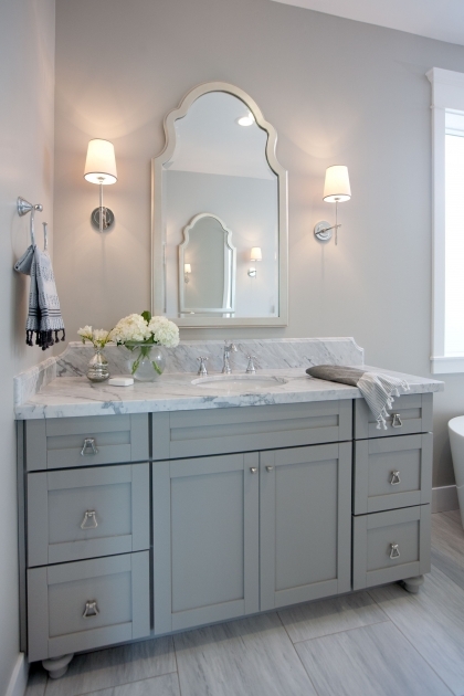 Stylish Bathroom Ideas Grey Vanity Photo