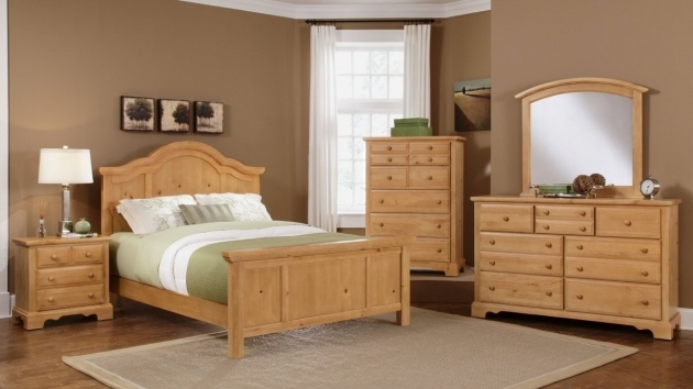 Stylish Bedroom Colour Schemes With Pine Furniture Picture