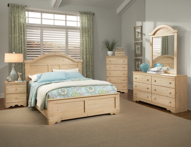 Stylish Bedroom Colour Schemes With Pine Furniture Picture