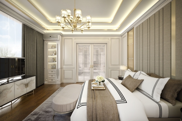 Stylish Bedroom Design Classic Interior Pic