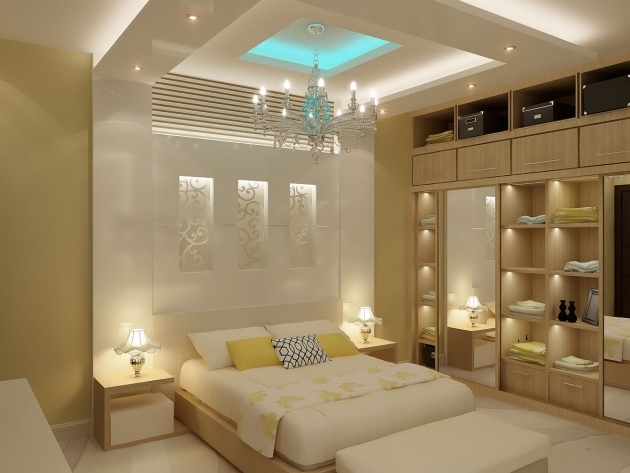 Stylish Bedroom Modern False Ceiling Image