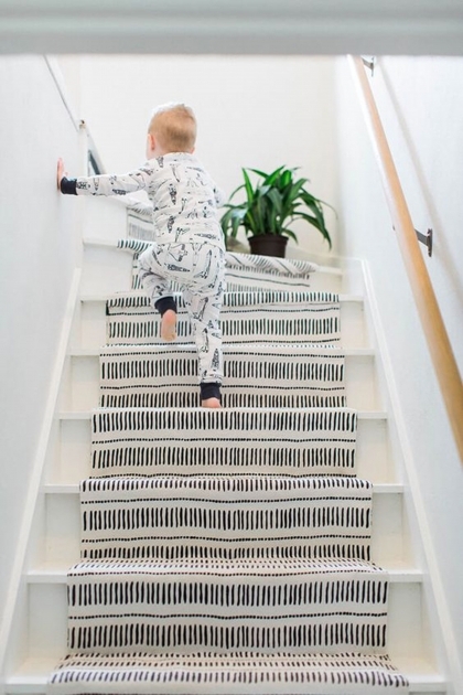 Stylish Contemporary Runners For Stairs Pic