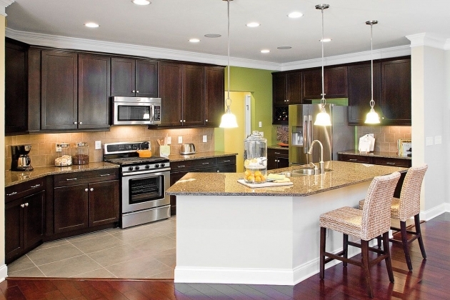 Stylish Interior Design For Living Room With Open Kitchen Image