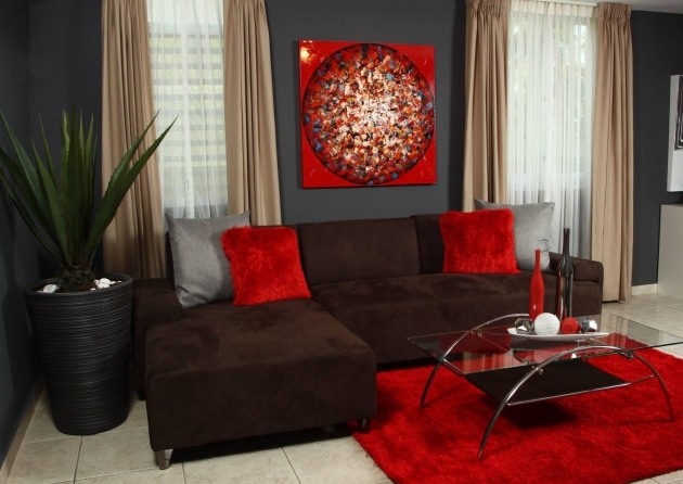 Stylish Living Room Ideas Red Picture