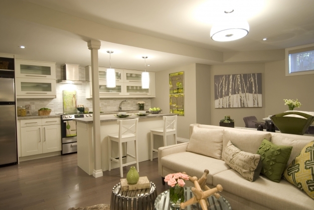 Stylish Living Room Kitchen Ideas Small Image