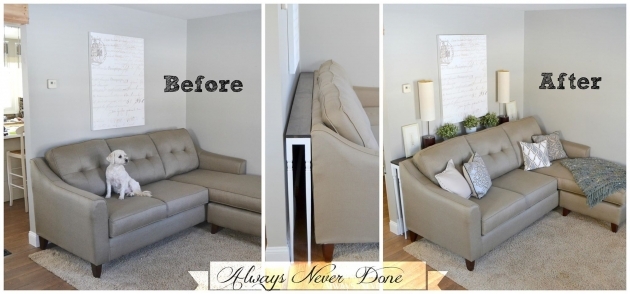 Stylish Living Room Sofa Not Against Wall Pic
