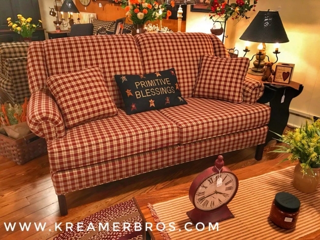 Stylish Plaid Couches Living Room Furniture Pic