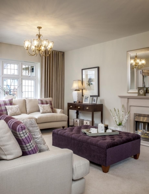 Stylish Purple Living Room Decor Pic