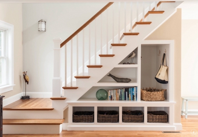 Stylish Shelves Stairs Modern Photo