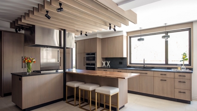 Stylish Wood Kitchen Modern Picture