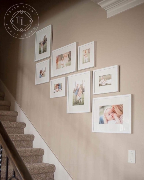 Surprising Decorating Wall Going Up Stairs Photo