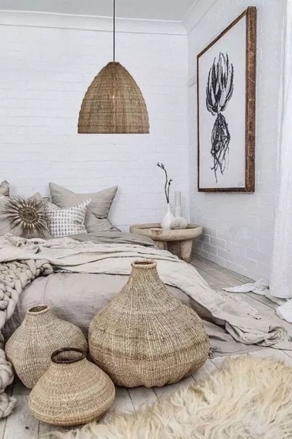 Surprising Earthy Bedroom Decor Image