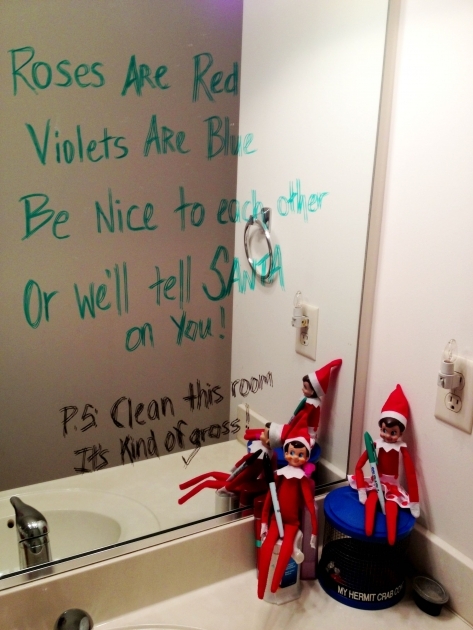 Surprising Elf On The Shelf Bathroom Ideas Image