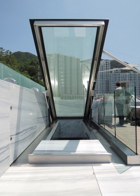 Surprising Glass Roof Over Stairs Picture