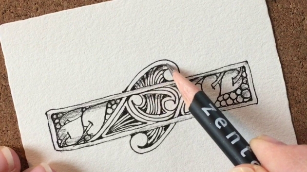 Surprising Kitchen Table Zentangle Picture