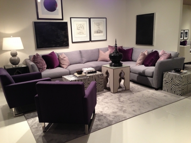Surprising Purple Living Room Decor Photo