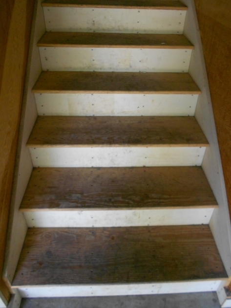 Surprising Staining Garage Stairs Image