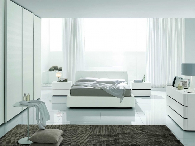 Top Bedroom White Modern Pic