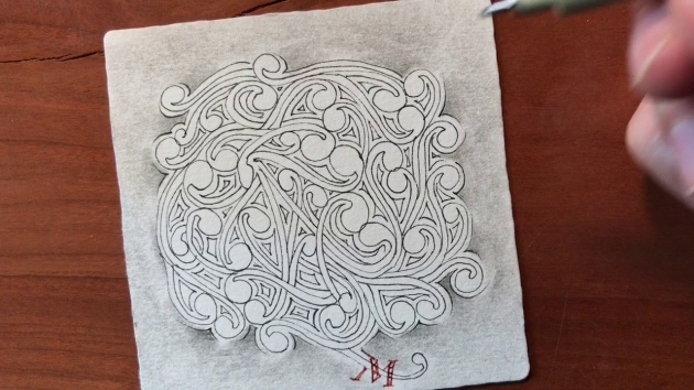 Top Kitchen Table Zentangle Picture