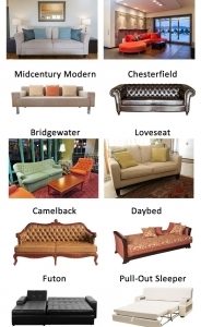 Living Room Sofa Types