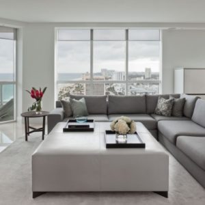 Modern Living Room Ottoman