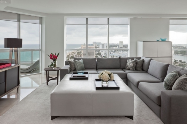 Top Modern Living Room Ottoman Picture