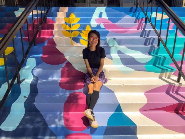 Top Stairs Mural Design Photo