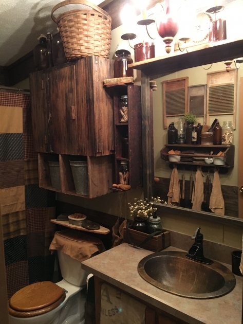 Wonderful Bathroom Primitive Decor Image