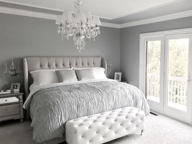Wonderful Bedroom Decor Gray Walls Photo