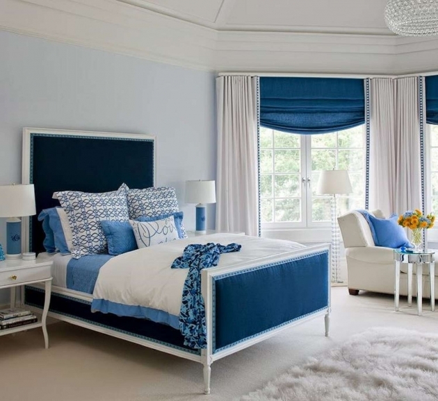 Wonderful Bedroom Design Blue Photo