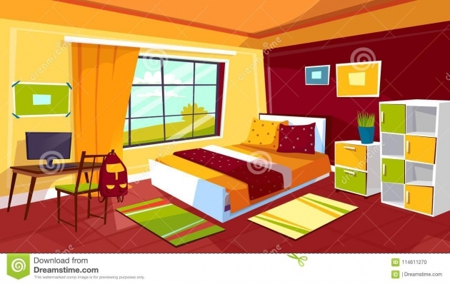 Wonderful Bedroom Design Cartoon Pic