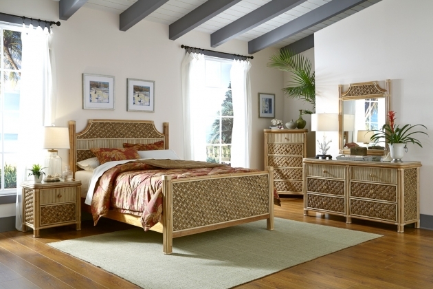 Wonderful Bedroom Wicker Furniture Sets Pic