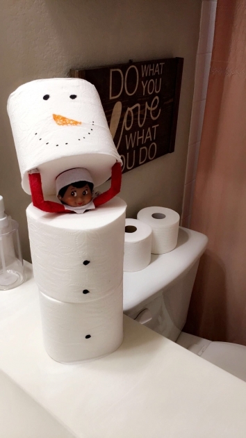 Wonderful Elf On The Shelf Bathroom Ideas Picture