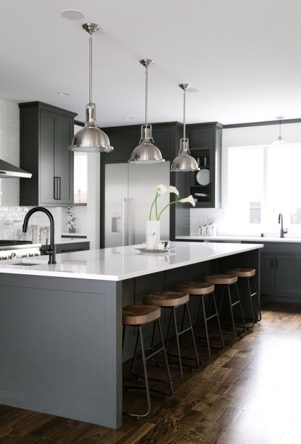 Wonderful Kitchen Design Grey And White Pic