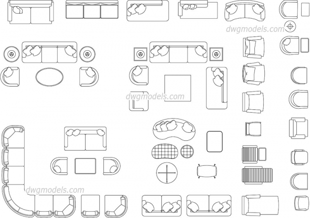 Wonderful Living Room Dwg Pic